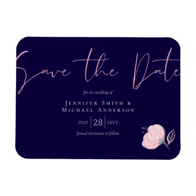 Magnet Flexible Budget Mariage bleu bleu bleu bleu bleu rose rose (Horizontal)