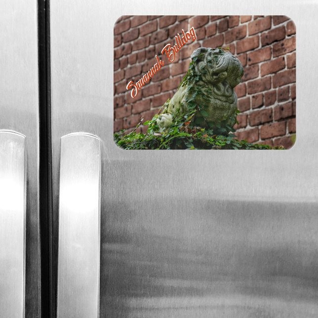 Magnet Flexible Bulldog Statue Savannah GA (Créateur téléchargé)