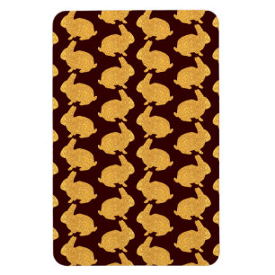 Magnet Flexible Bunnies dorés