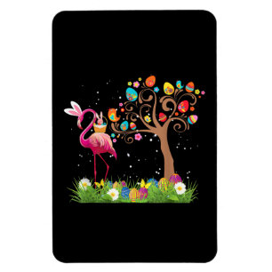 Magnet Flexible Bunny Flamingo Easter   Cute Flamingo Lovers