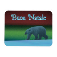 Buon Natale - Lumières Polaires Ours Polaire
