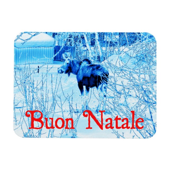 Magnet Flexible Buon Natale - Oie urbaine (Horizontal)