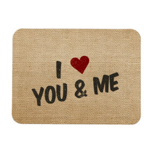Magnet Flexible Burlap Je vous entends et moi