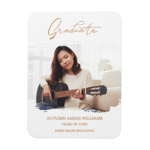 Magnet Flexible Bushstroke Whimsical Calligraphy Graduation School