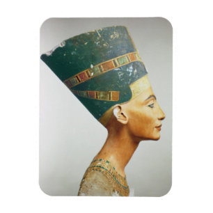 Magnet Flexible Buste de la Reine Nefertiti, vue de côté, du stu
