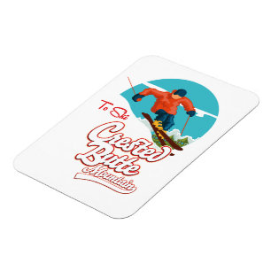 Magnet Flexible Butte au repos pour skier