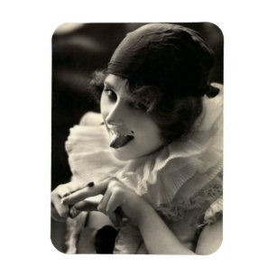 Magnet Flexible C. 1910 Tante de femme jolie