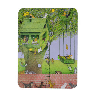 Magnet Flexible Cabane dans un arbre de chat