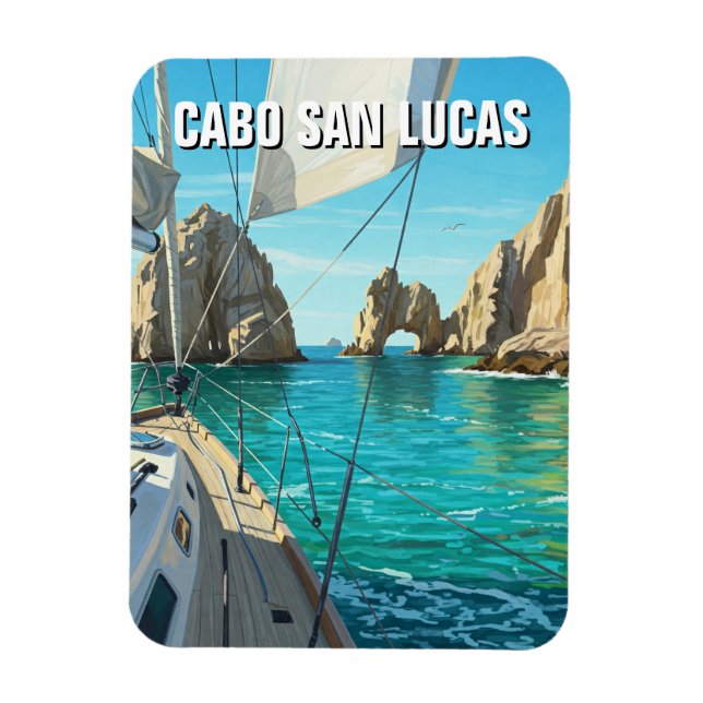 Magnet Flexible Cabo San Lucas Mexique El Arco Voyage (Vertical)