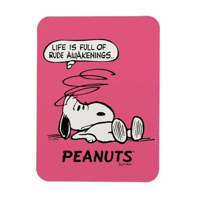 Magnet Flexible cacahuètes | La vie est pleine de Rude Awakenings (Vertical)