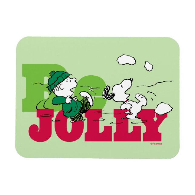 Magnet Flexible cacahuètes | Linus & Snoopy Be Jolly (Horizontal)