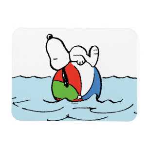 Magnet Flexible cacahuètes Snoopy Beach Ball Beach