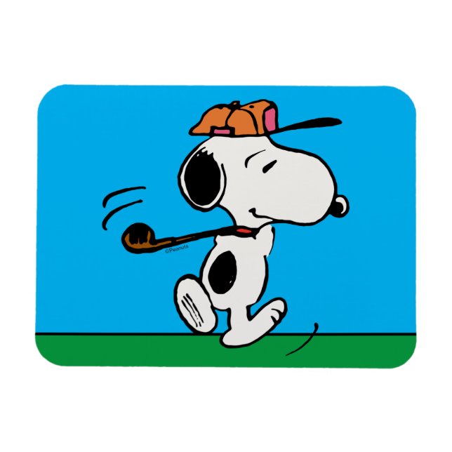 Magnet Flexible cacahuètes | Snoopy Golf Swing (Horizontal)