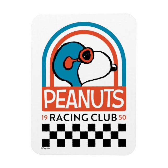 Magnet Flexible cacahuètes | Snoopy Racing Club (Vertical)