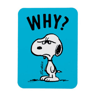 Magnet Flexible cacahuètes   Snoopy Se Demande Pourquoi ?
