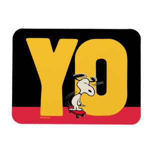 Magnet Flexible cacahuètes Snoopy YO Skateboard