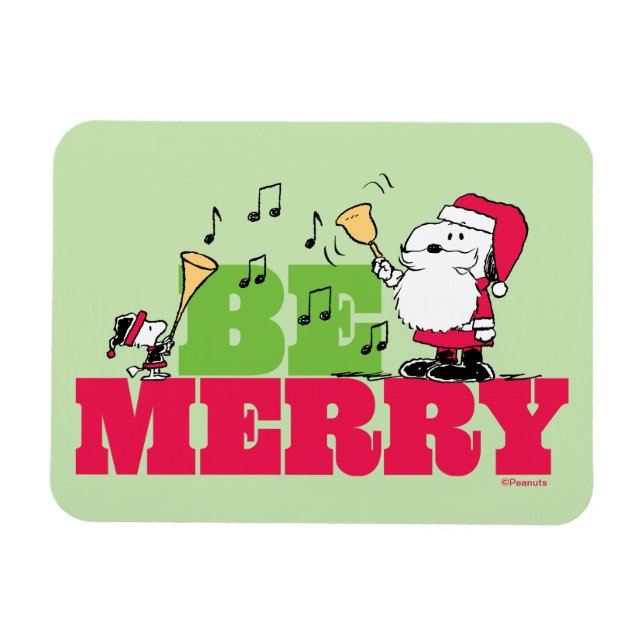 Magnet Flexible cacahuètes | Sois Joyeux Noël (Horizontal)