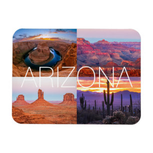 Magnet Flexible Cactus Red Rock Sunset Nature Paysages Arizona