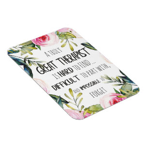 Magnet Flexible Cadeau d'appréciation pour thérapeute Citation de 
