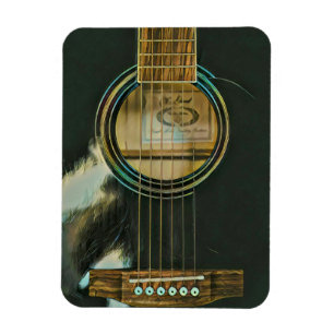 Magnet Flexible cadeau de guitare classique pour papa