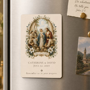 Magnet Flexible Cadeau de mariage traditionnel catholique de Cana