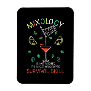 Magnet Flexible Cadeau de Noël Barman Mixologue