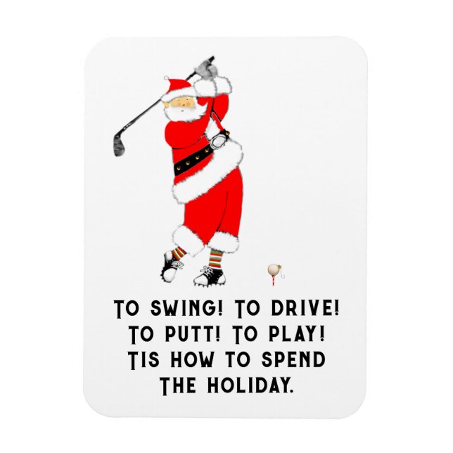 Magnet Flexible Cadeau de vacances Golf (Vertical)