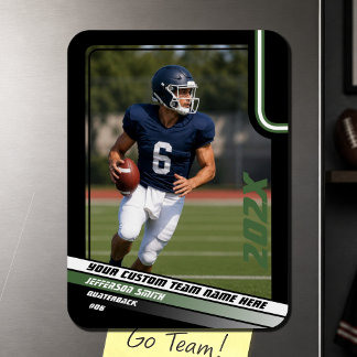 Magnet Flexible Cadeau personnalisé de joueur de football en photo