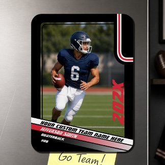 Magnet Flexible Cadeau personnalisé de joueur de football en photo