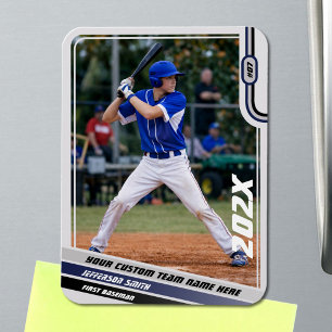 Magnet Flexible Cadeau personnalisé pour joueur de baseball en ble