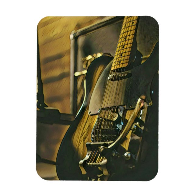 Magnet Flexible Cadeau pour petit ami guitariste (Vertical)