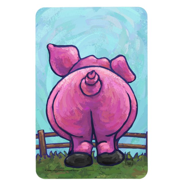 Magnet Flexible Cadeaux et accessoires de cochon (Vertical)