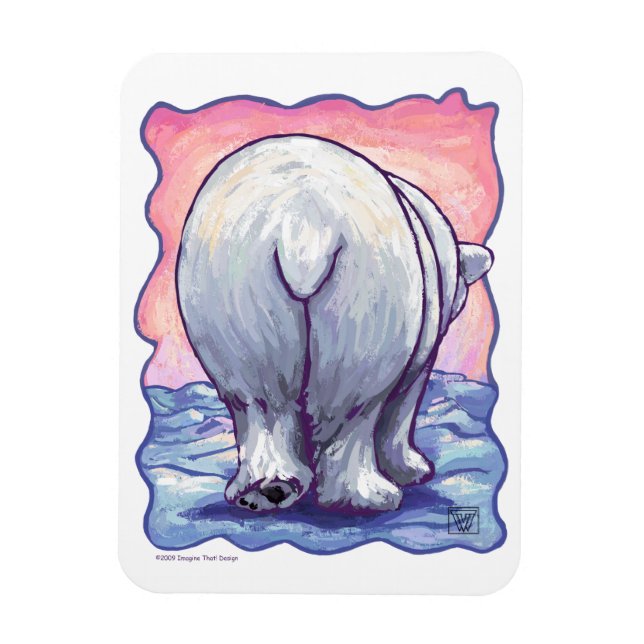 Magnet Flexible Cadeaux et accessoires d'ours polaire (Vertical)