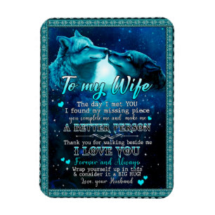 Magnet Flexible Cadeaux pour femme Lettre à ma femme Je t'aime p