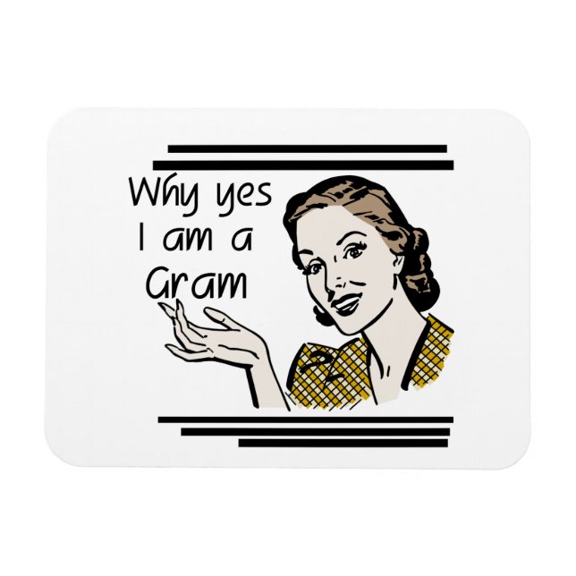 Magnet Flexible Cadeaux Retro Gram (Horizontal)