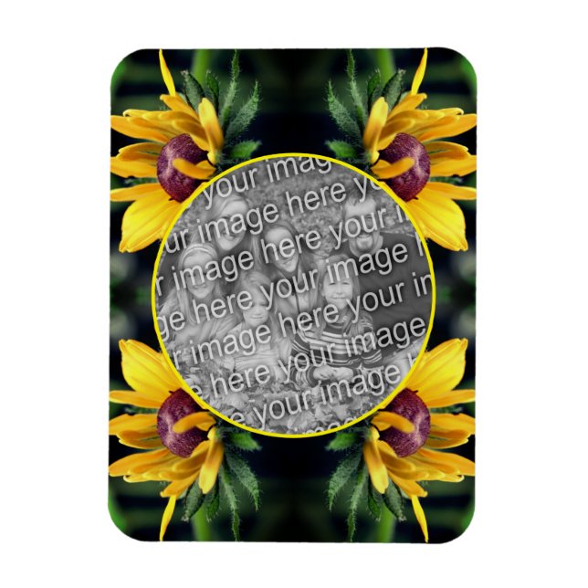 Magnet Flexible Cadre de Fleur Susan à l'teint noir Ajouter votre  (Vertical)