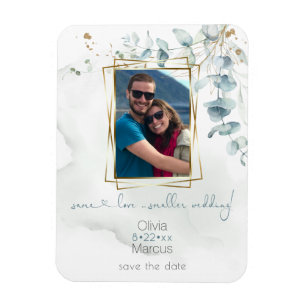Magnet Flexible Cadre photo floral Dusty Green Eucalyptus