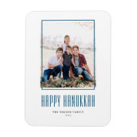 Cadre photo moderne Happy Hanoukka