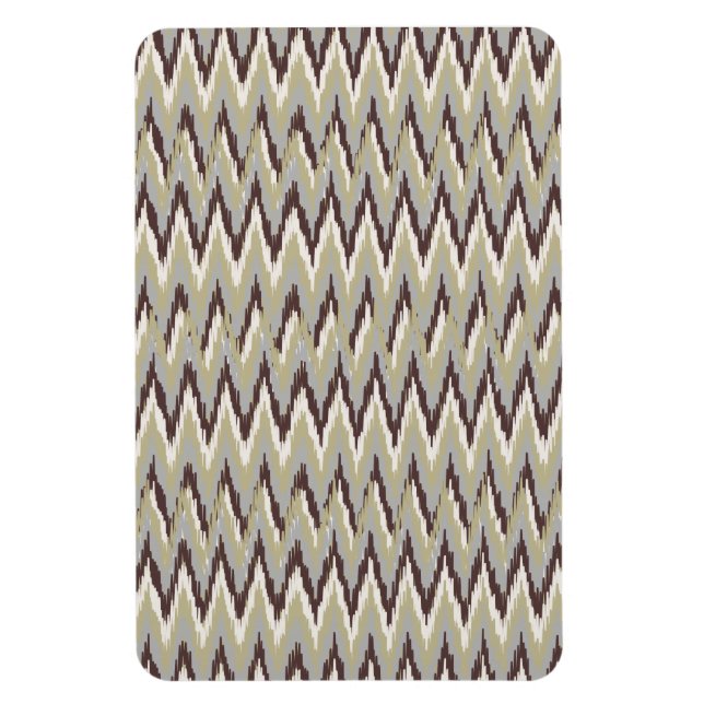 Magnet Flexible Café et Sage iKat ZigZag Motif (Vertical)