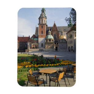Magnet Flexible Café surplombant la cathédrale Wawel, colline Wawe