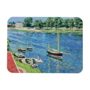 Magnet Flexible Caillebotte - Seine à Argenteuil, Bateaux à l'ancr