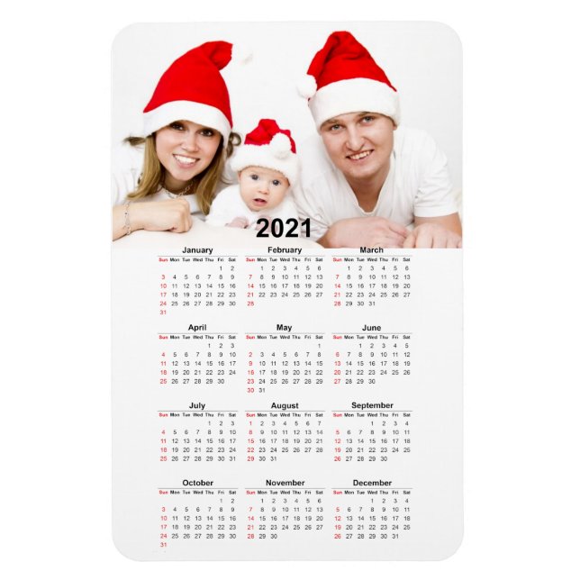 Magnet Flexible Calendar with Photo (Vertical)