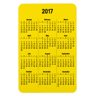 Magnet Flexible Calendrier 2017 Personnalisable Noir Grand