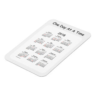 Magnet Flexible Calendrier 2018 Un jour à la fois de la fumée par