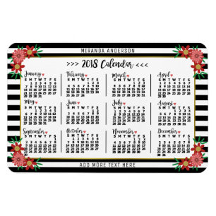 Magnet Flexible Calendrier 2018 (Voir la description pour la nouve