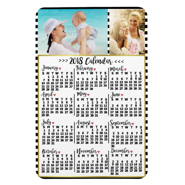 Magnet Flexible Calendrier 2018 (Voir la description pour la nouve (Vertical)