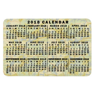 Magnet Flexible Calendrier 2018 (Voir la description pour la nouve