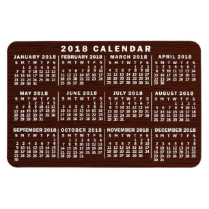 Magnet Flexible Calendrier 2018 (Voir la description pour la nouve