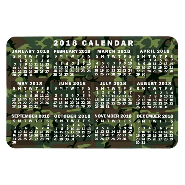 Magnet Flexible Calendrier 2018 (Voir la description pour la nouve (Horizontal)