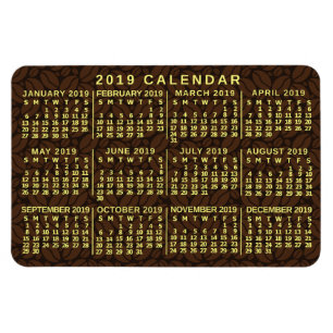 Magnet Flexible Calendrier 2019 (Voir la description pour la nouve
